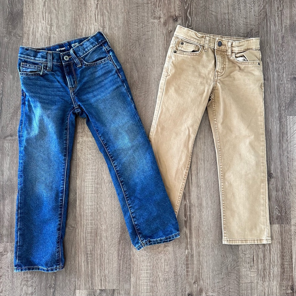 Boys Old Navy Jeans & Cat & Jack Khakis, size 6
